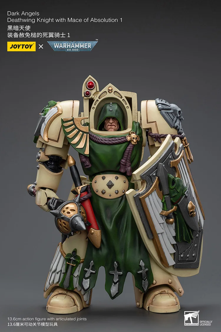 

JOYTOY Warhammer 40K Dark Angels Deathwing Knight With Mace Of Absolution 1 Action Figures Collection Doll Decoration Gift