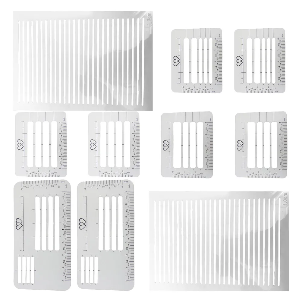 1Set Plastic Envelope Addressing Stencil Template Spacing Line Ruler Guide for Precise Handwriting Calligraphy Lettering