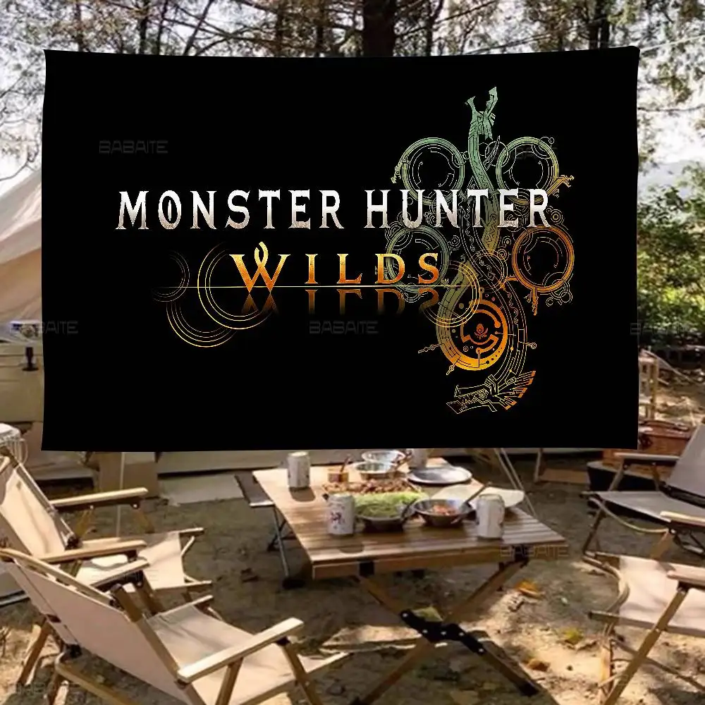 Monster Hunter Fashion Banner INS Style Outdoor Party Decoration Atmosphere Flag