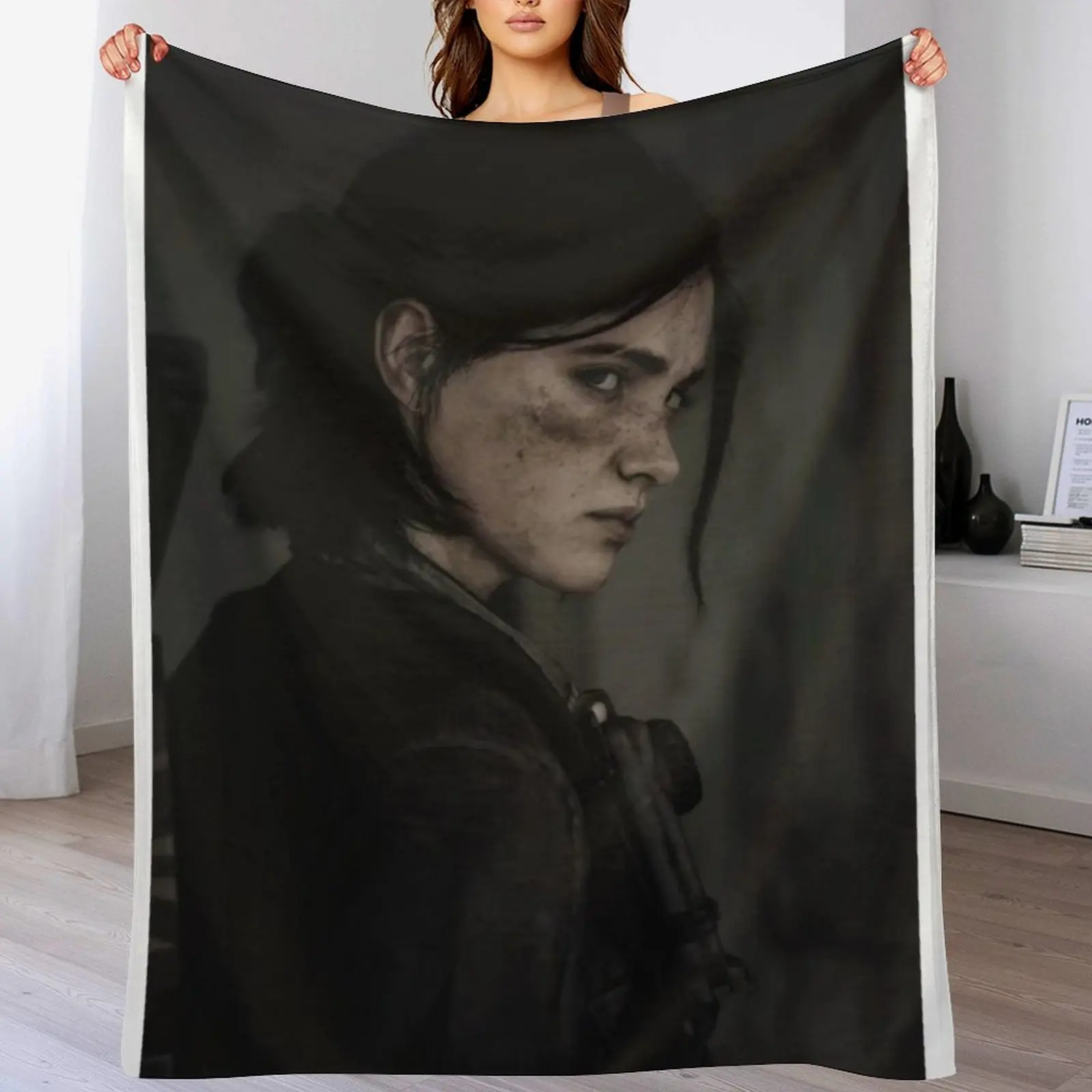 Tlou Ellie Williams Throw Blanket