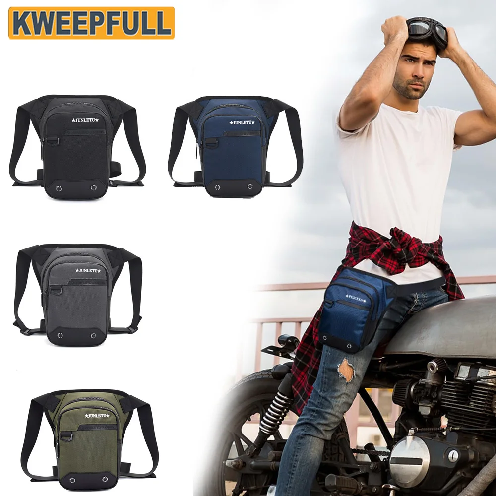 

1PCS Tactical Drop Leg Bag, Waterproof Motorcycle Thigh Bag with Leg Harness & Strap,Outdoor Bag for Hiking Cycling Fishing