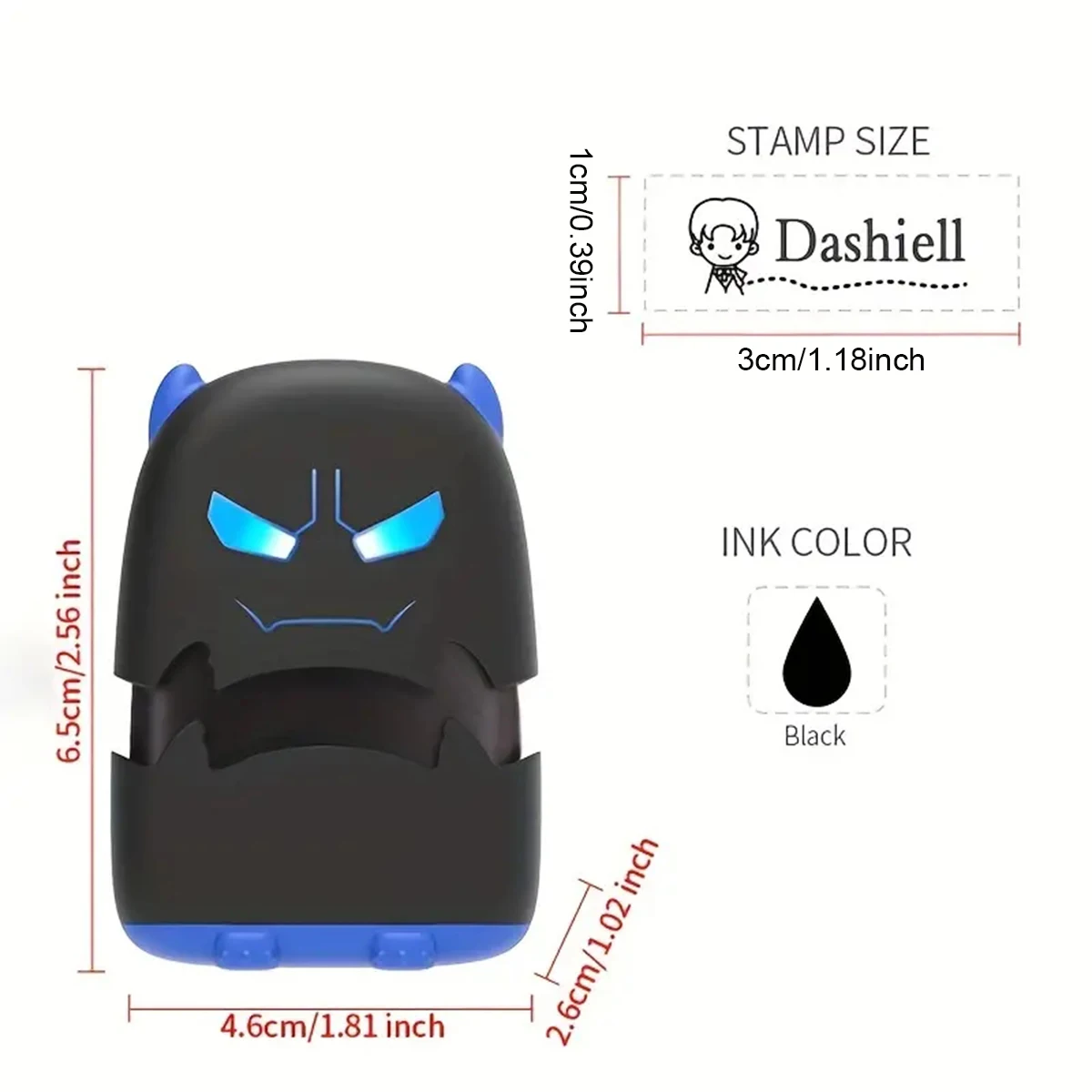 Op maat gemaakte kindernaamstempel, gepersonaliseerde waterdichte stempel voor kleding, gepersonaliseerde inktblokstempels voor heren en dames
