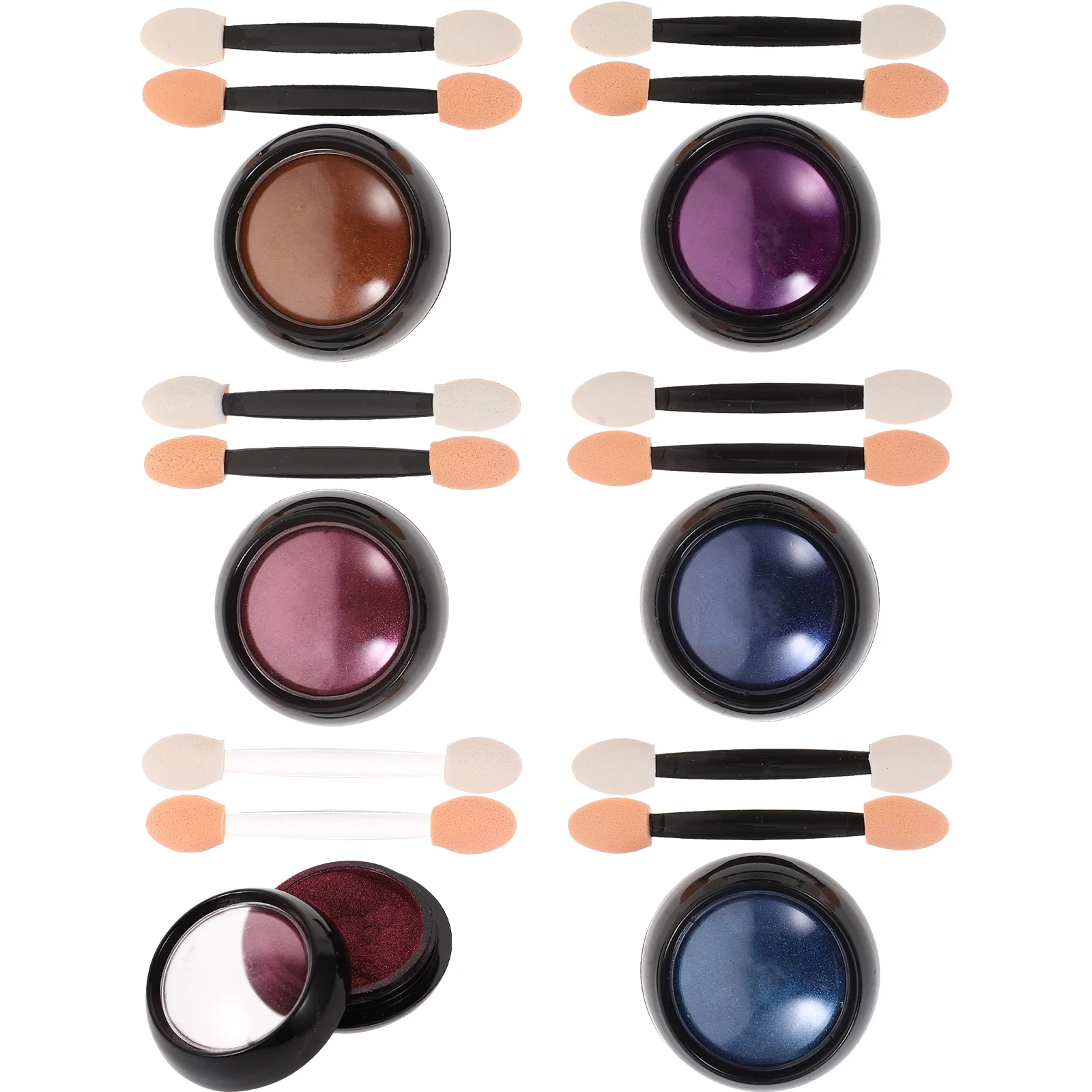 6セットネイルパウダーグリッターミラー効果DIYネイルアートデコレーション顔料ホログラフィックグリッターパウダーネイル用グリッター