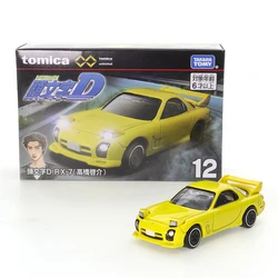 Tomica-Coche de juguete Premium Unlimited 12 Initial D RX-7 para niños, vehículo de juguete de ensueño, modelo de Metal fundido a presión, regalos para coleccionistas