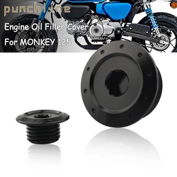 Fit For DAX125 GROM Super Cub C125 Super Cub 110 TRAIL 125 MONKEY 125 CT125 Crankcase Cap Engine Oil Filler Screw Cover Plug