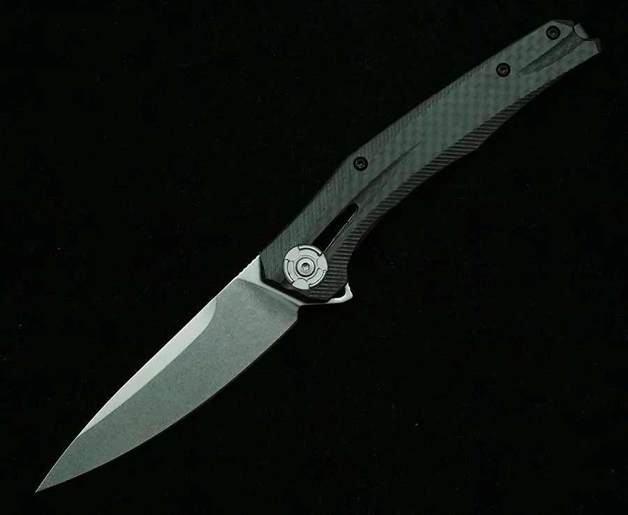 0707 # Folding Knife Mark 20CV Blade Real Titanium/Carbon Fiber Handle Outdoor Camping Hunting Kitchen Survival EDC Tools