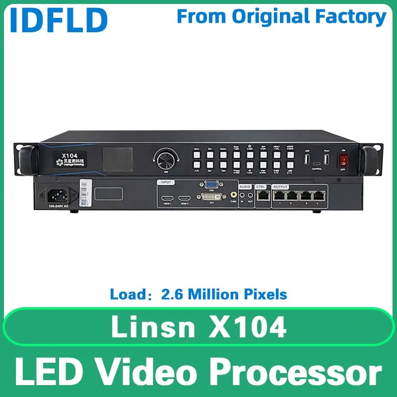 Linsn X104 Full Color LED Display Screen Video Processor HUB75 RGB Digital Sign Controller HDMI VGA DVI Input