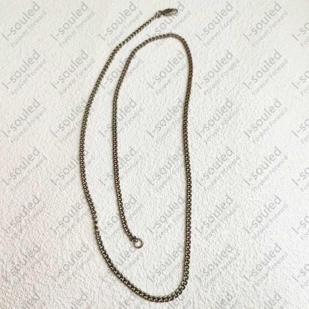 Titanium 2.8mm Curb Necklace Chain No Corrosion And Rust Welding Fashion Chain Matte Finish And Very Lightweight