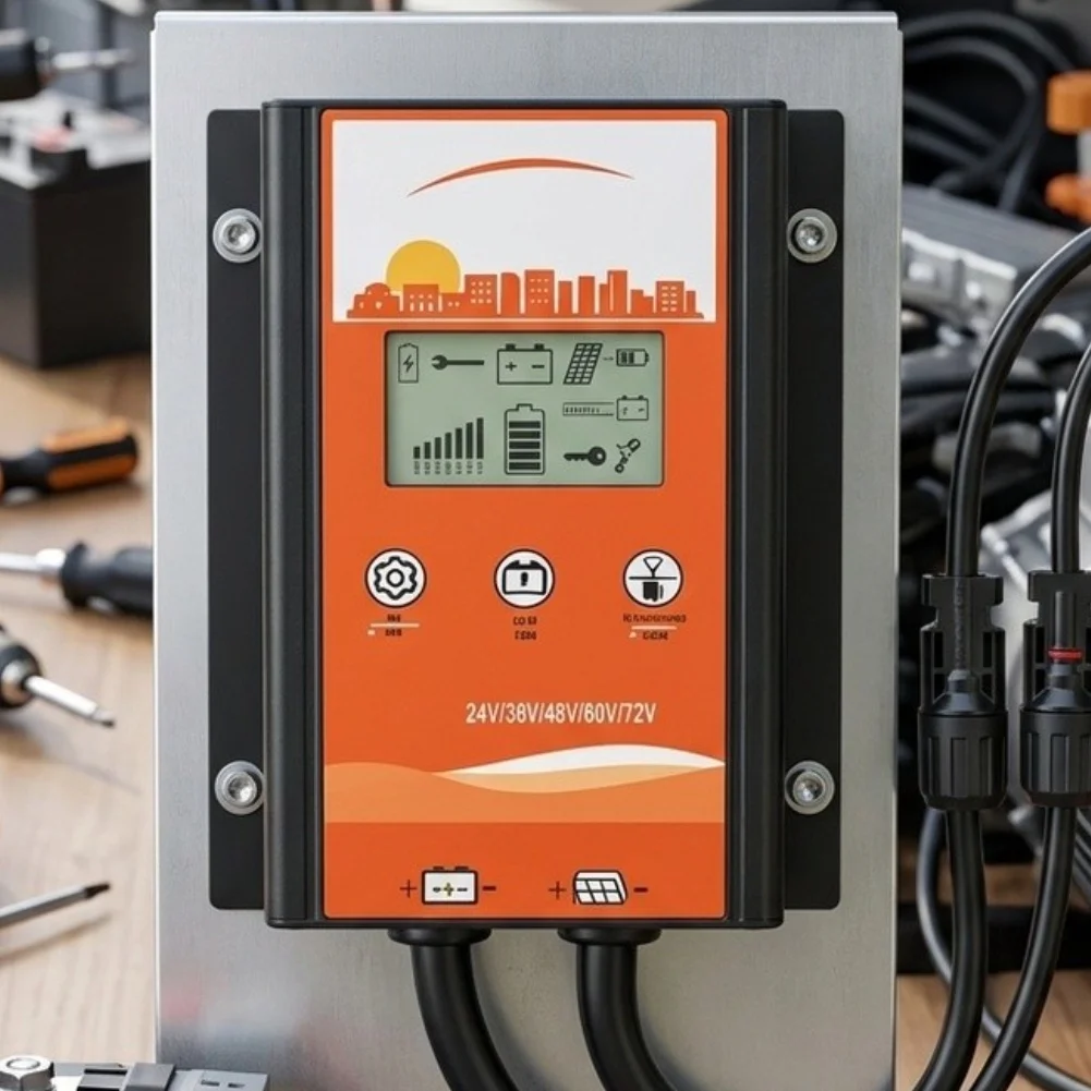 RV for Solar System 500W Charge Controller For Outdoor Camping Advanced MPPT Algorithm 15A Output Current IP65 Waterproof Rating