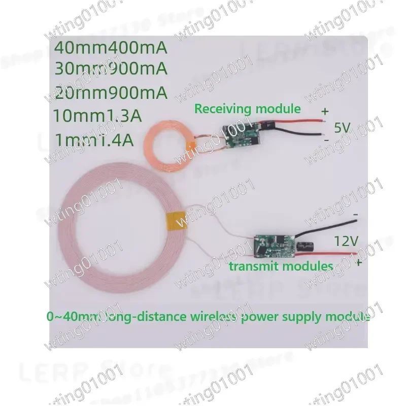 for XKT-F20 40mm Range Universal Qi Transmitter Board Contactless Energy Transfer Module High Efficiency Wireless Charger Kit