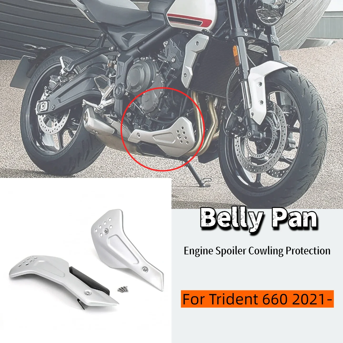 

Новинка для TRIDENT 660 trident 660, поддон для живота 2021 2022, нижний спойлер двигателя, защитный обтекатель мотоцикла