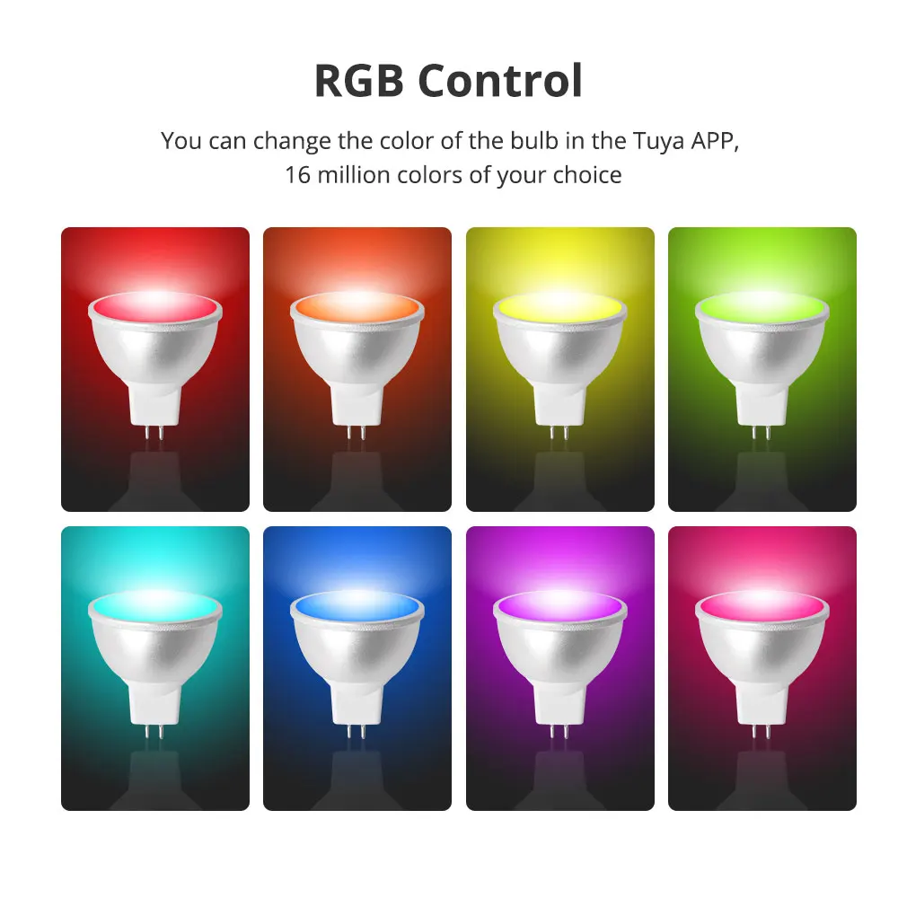 Benexmart Tuya Zigbee Smart Led Light Bulb MR16 12V RGBCW Dimmable Spotlighting Homekit Siri Alexa Google Home via ZMHK-01 Hub