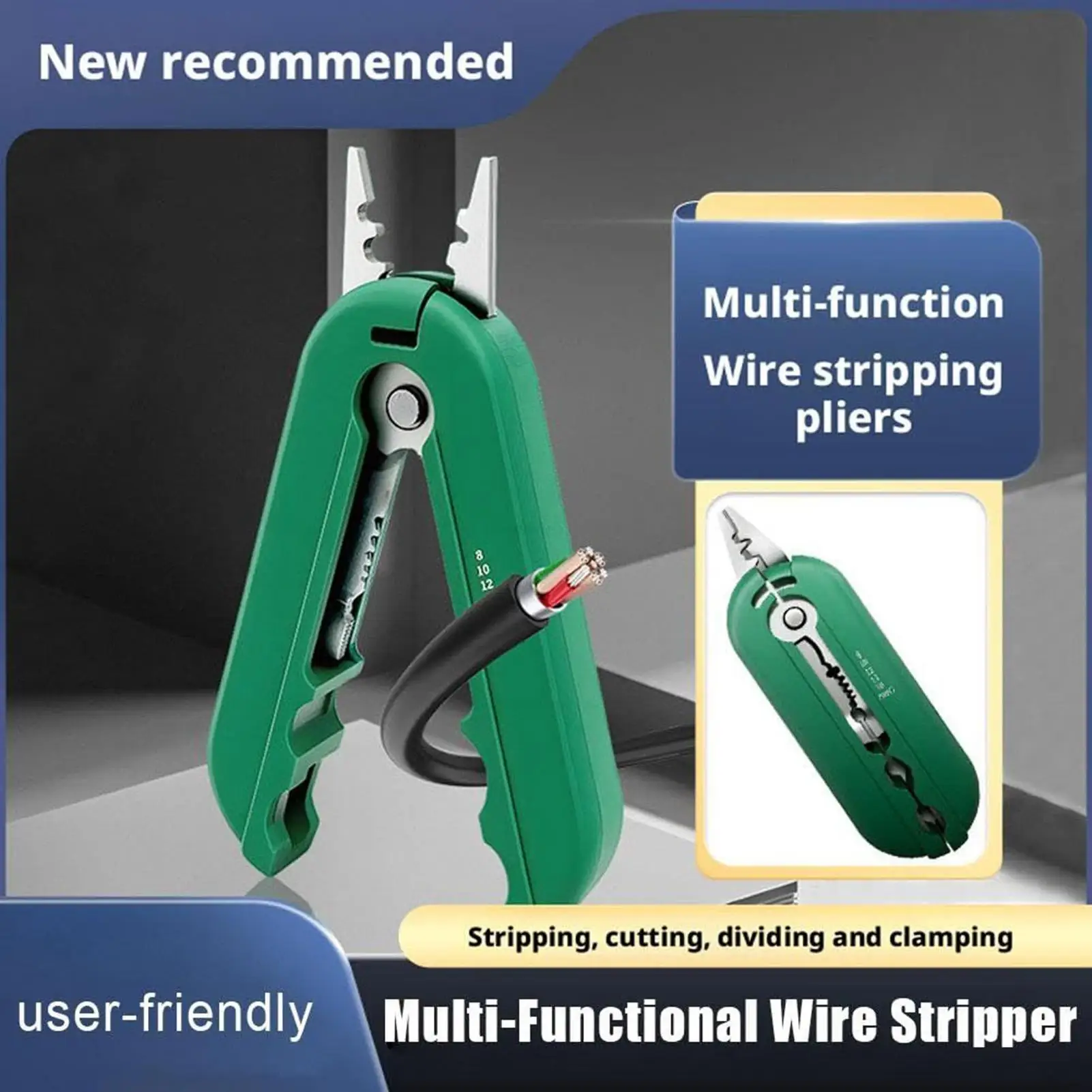 

Резак для зачистки проводов, многофункциональный электрический инструмент, инструмент для резки кабеля, маленькие щипцы для обжима проводов, строительная мастерская в гараже