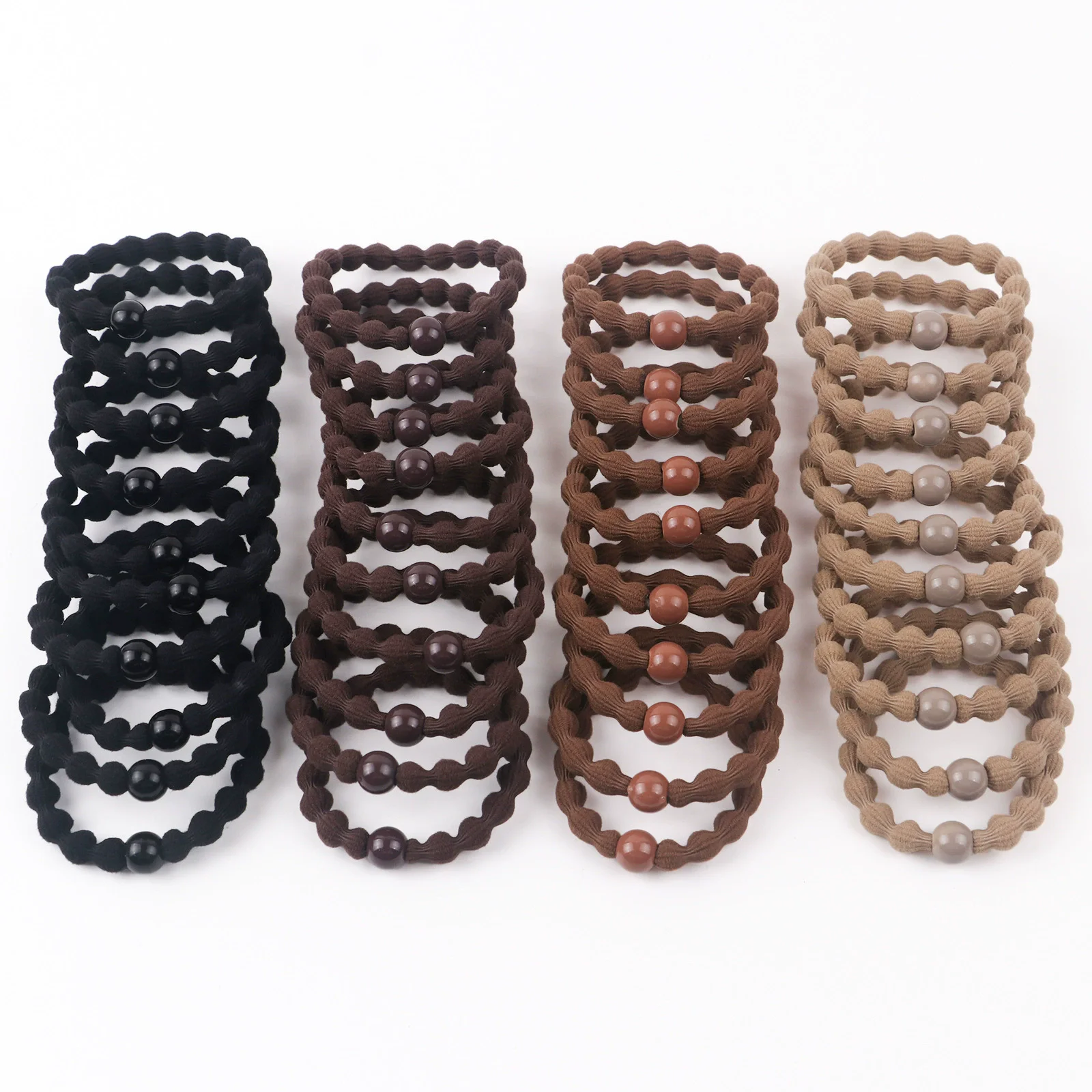 

40pcs/lot Gentle Elegant Color Haircuts Black Burgundy Elastic Perfect Hairstyle Minimalist Appearance Cute Hair Accessories