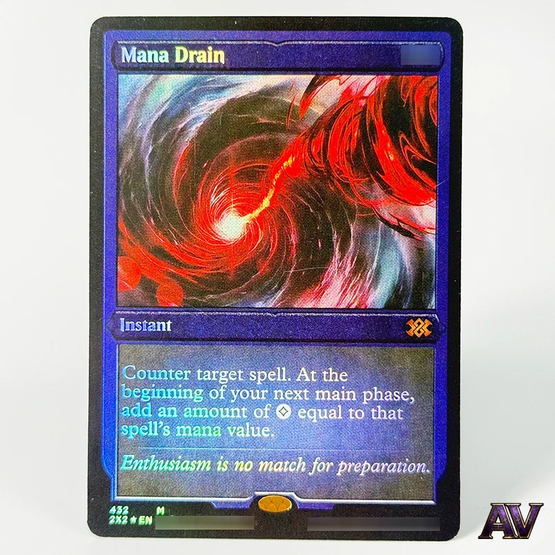 

Коллекционная карта Mana Drain Holofoil 432 M: Винтажные мгновенные карты для домашней игры, волшебные прокси-карты