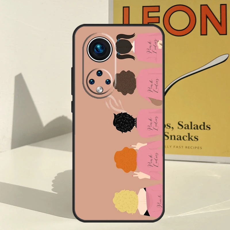 Grease Case For Huawei P30 P20 P60 P40 Lite Nova 9 5T P Smart Honor Magic 5 Pro 50 70 X8 X9a Cover