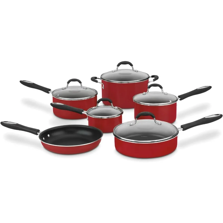 

5511R 11Piece Set Advantage Nonstick Cookware Red