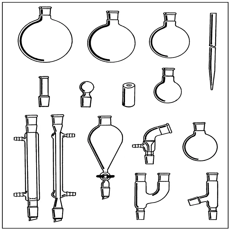 Imagem -02 - Synthware um Conjunto Completo de Sintetizador Orgânico Instrumento de Vidro Kit Chemistria Orgânica Vidro Borosilicato K16