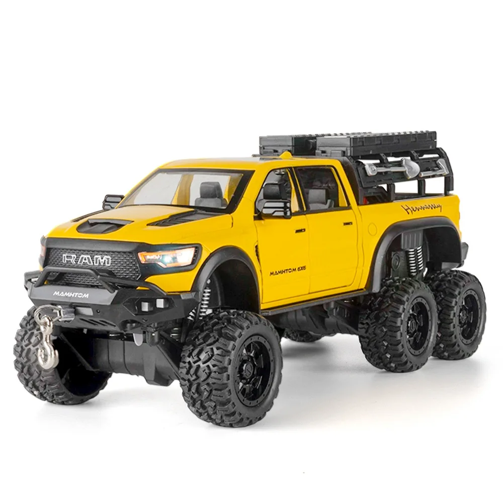 

1:24 Mammoth Alloy Off-Road Car Model Ornament Toy Diecast Alloy Car Model Collectible