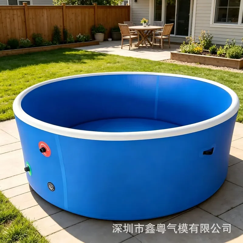 Large Round PVC Inflatable Swimming Pool Foldable Outdoor Backyard Water Play Center for Family Kids Adults Summer Garden