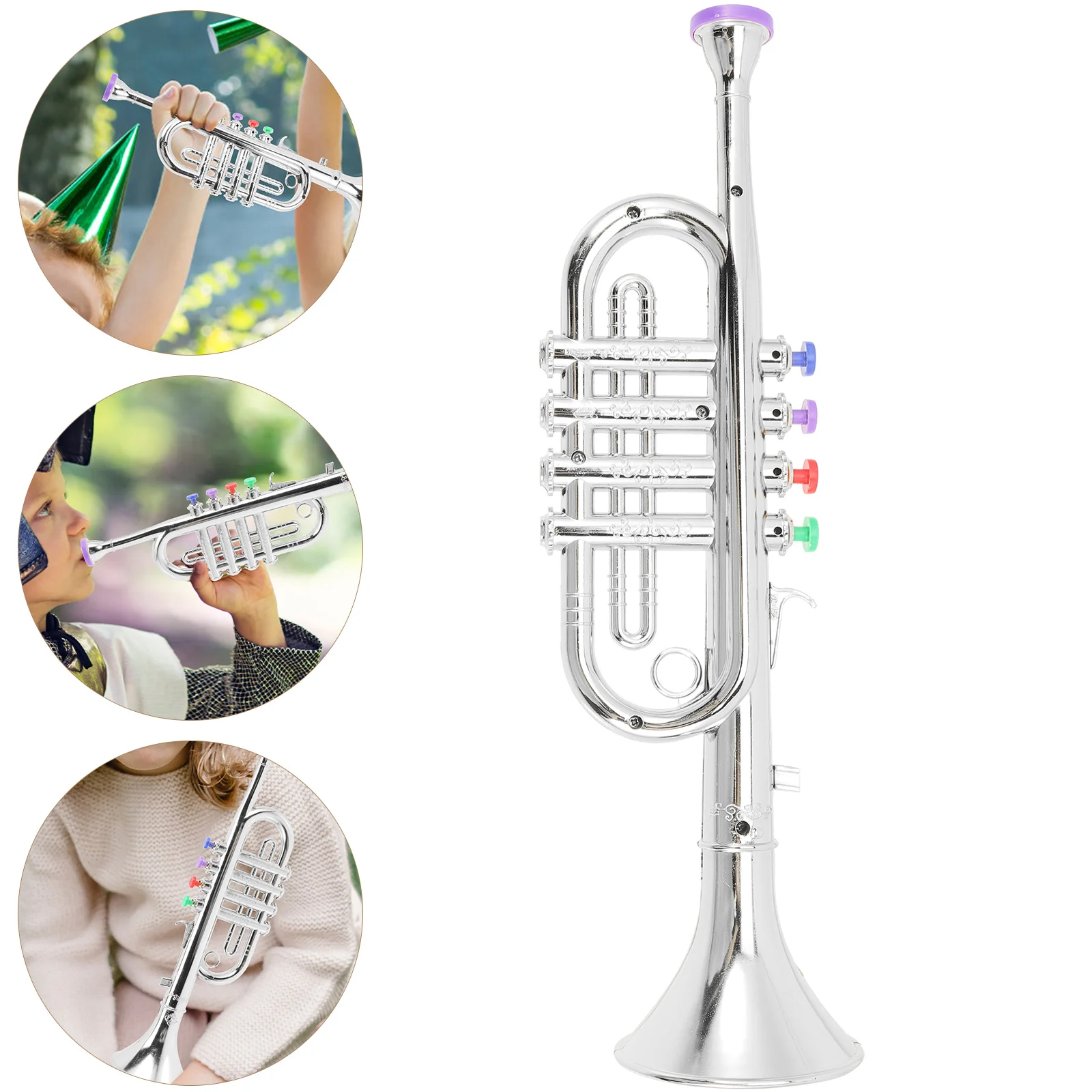 Saxofón de juguete, instrumentos musicales para adultos, rompecabezas, Abs dorado, trompeta realista para niños