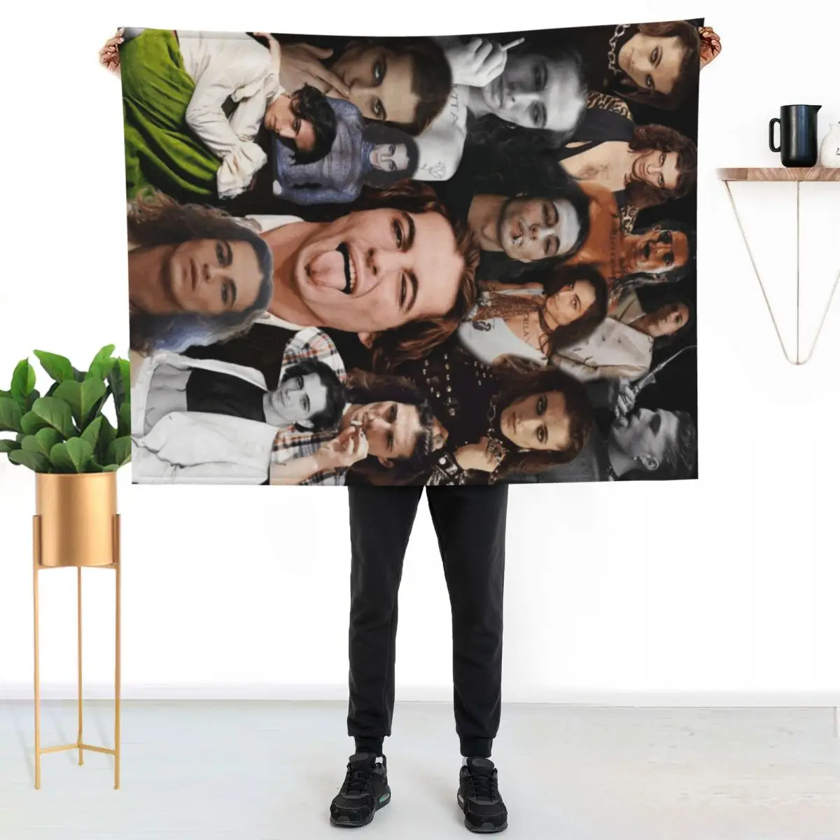 Damiano David Editing Throw Blanket Beautifuls Fashion Sofas Summer Beddings Soft Nap Flannels Blankets