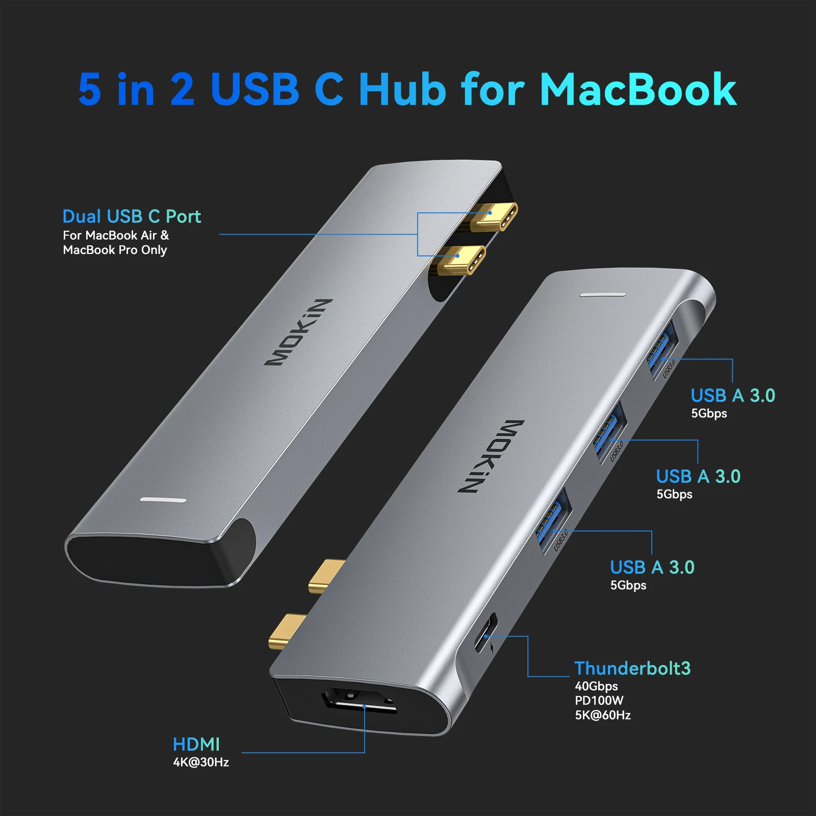 MOKiN Thunderbolt 3 Docking St - Apple Accessories Laptop 评论和价格