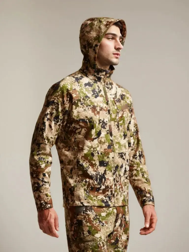 Men’s Soft Shell Hunting Wear Winter Outdoor Light Camouflage Hunting Jacket