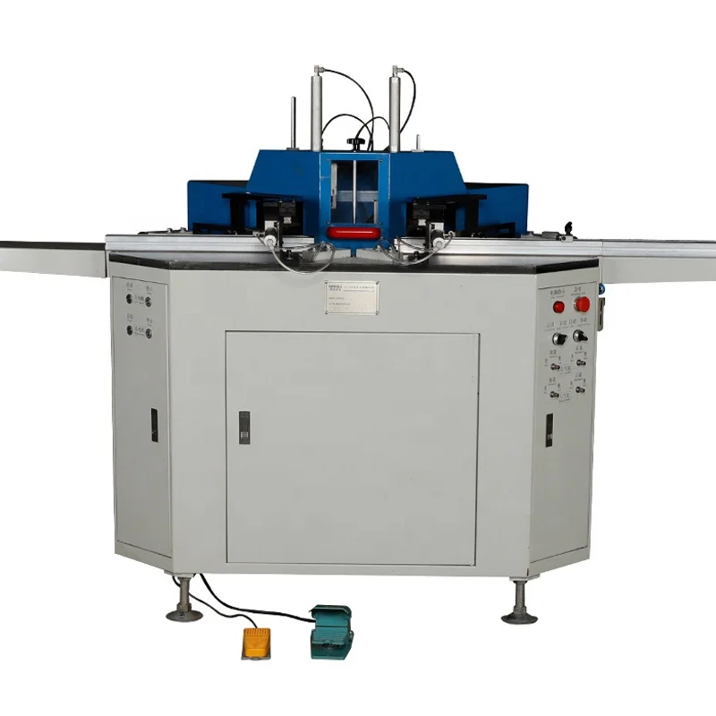 Woodworking Machinery 45 degree PS Wood Aluminum Frame Moulding Pneumatic Double Saw Cutting Machine