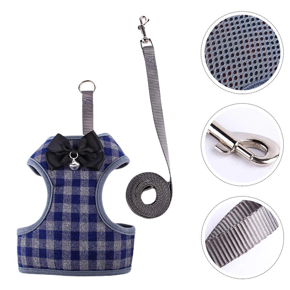 

Pet Dog Clothes Leash Set Fashionable Vest Type Costumes for Small Dogs Breathable Durable Outdoor Accessories Adjustable Pet