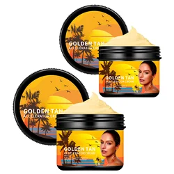 Face Body Long Lasting Bronzer Skin Tanner Tanning Cream Tanning Accelerator Cream Nourishing Natural Self-Tanning Lotion