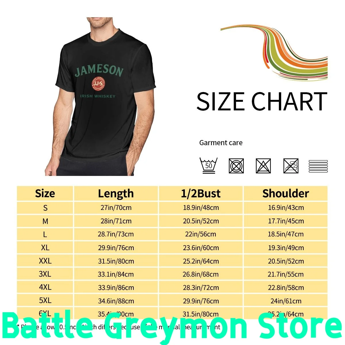 Jameson Fashion T-shirt Men Print Round neck T-shirt Summer Fashion Short Sleeve Cotton T Shirt