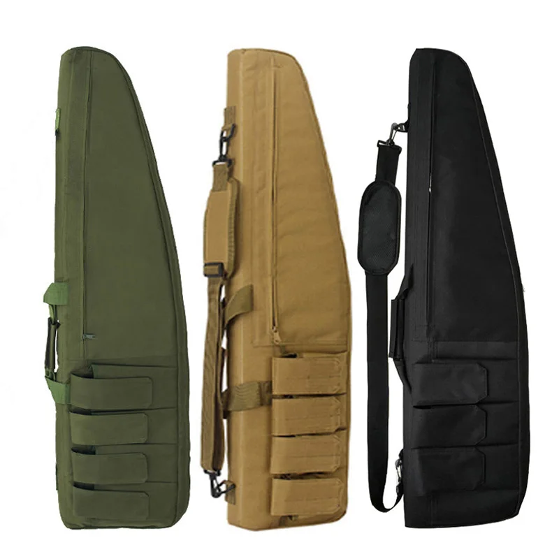 

70cn 98cm 118cm Long Gun Molle Package Tactical Heavy Long Gun Box Shoulder Airgun Leather Cover Hunting Accessories