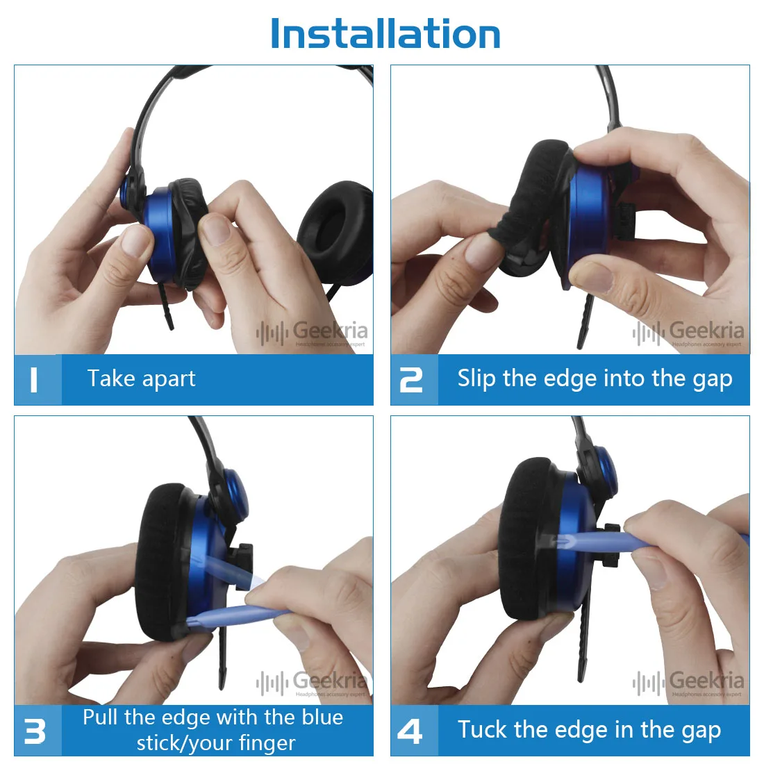 Imagem -05 - Geekria Earpads para Sennheiser Hd25 Hd25-ii Hd25sp Substituição Fones de Ouvido Leatherette Almofadas de Cobertura Espuma Earmuff