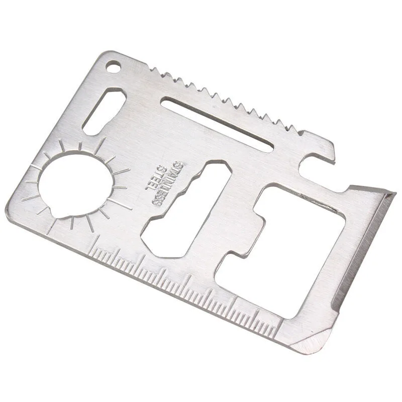 

11 in 1 Outdoor EDC Multifunction Pocket Credit Card Portable Camping Survival Tourism Equipment All in One Hunting Tool