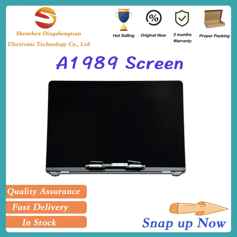 Replacement For Macbook Pro Retina 13 inch A1989 LCD Screen Assembly Dispaly Space Gray And Silver 2018 2019 Year EMC 3214 3358