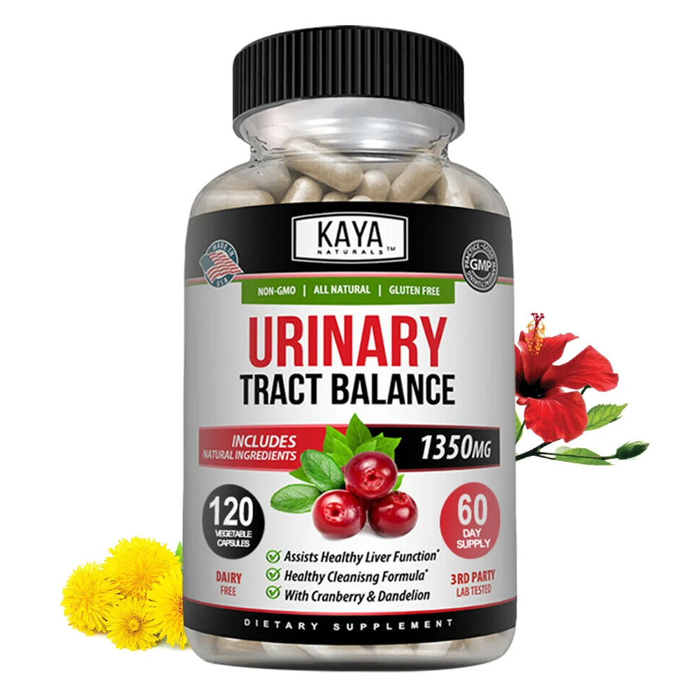 D-Mannose 1000mg Complex with Cranberry Hibiscus & Dandelion, Urinary Tract Cleanse, Bladder Health & Detox Support, Antioxidant