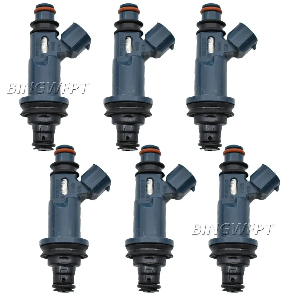 Inyector de combustible de 6 piezas para Toyota, Avalon, Camry, Highlander, Sienna, Solara, 3.0L, V6, 1999-2004, 23250-0A010, 23209-20020