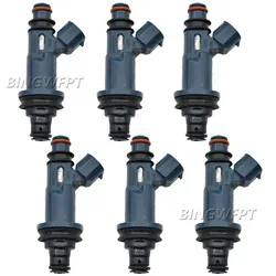 6PCS Fuel injector for Toyota Avalon Camry Highlander Sienna Solara 3.0L V6 1999-2004 23250-0A010 23209-20020 23250-20020