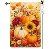 Pumpkin Sunflower Autumn Floral Outdoor Garden Flag, 12 x 18 Inch jjp