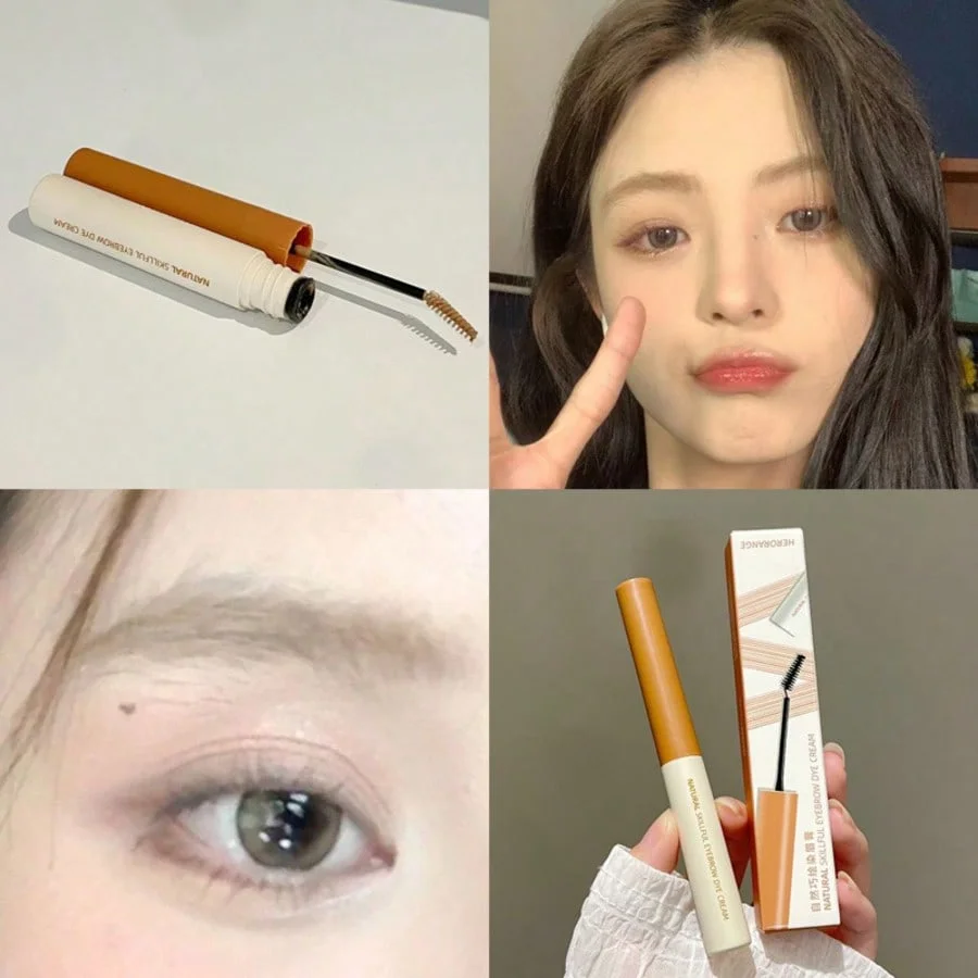 HERORANGE~Natural and Clever Eyebrow Dyeing Cream is extremely fine, long-lasting, waterproof, sweat proof, and not easily smudg