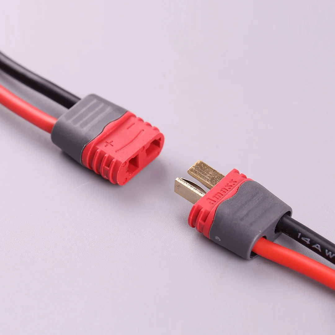 Amass AM1015E T-Plug Anti-Slip Sheathed Connector 40A High Current RC ESC And Battery Plug