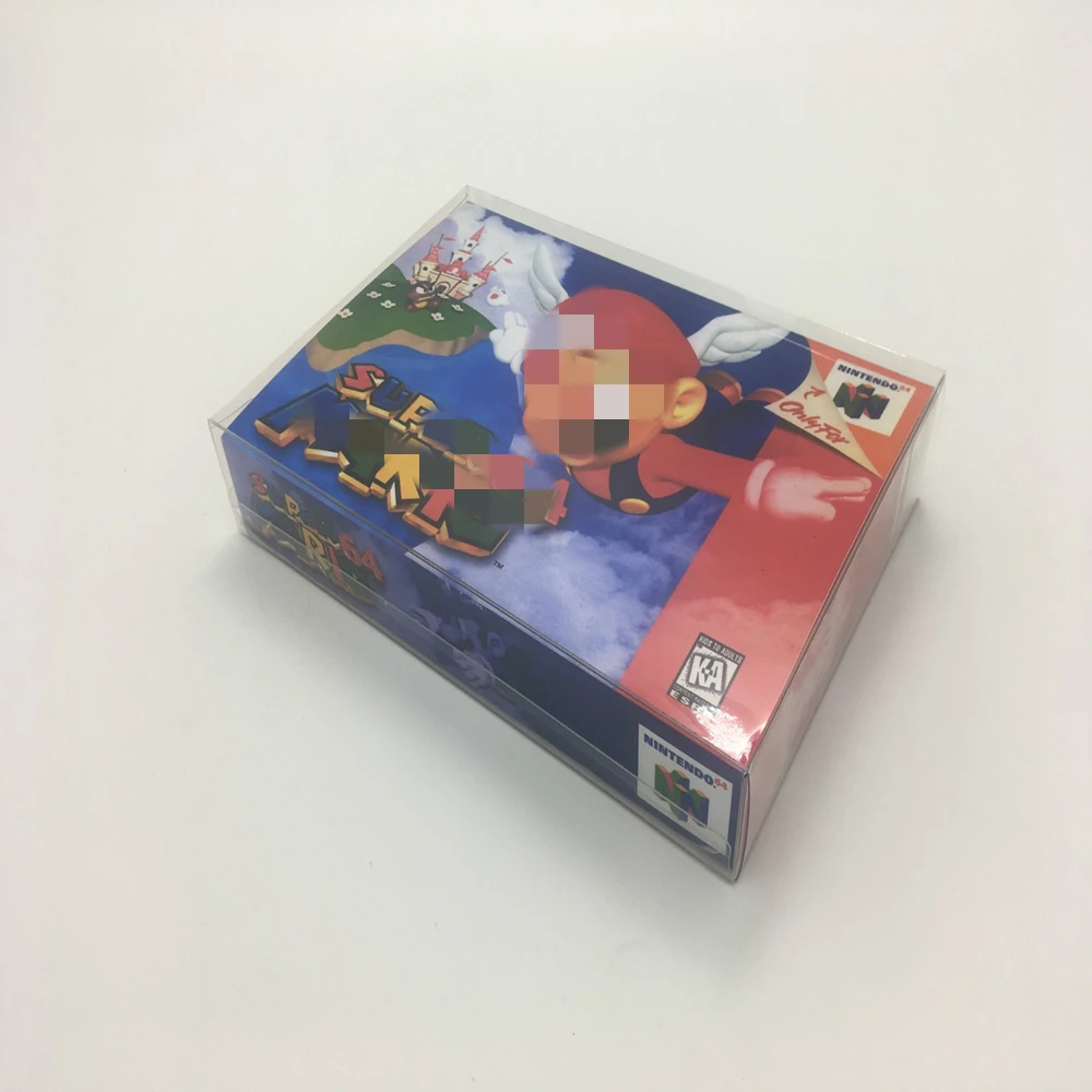 Collection Display Box For N64/Nintendo 64/US Game Storage Transparent Boxes TEP Shell Clear Collect Case