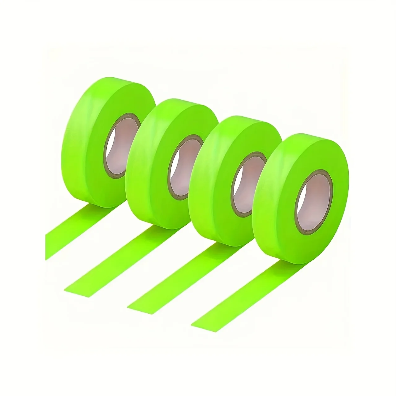 4pcs Multi Purpose Green Adhesive Tape Car Paint Tape Durable Plastic Surfaces Wall Decoration Automotive Spray Painting Tools