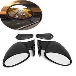 Pair California Racing Mirrors Universal Classic Style Rearview Mirror Custom Car Door Side Wing Mirrors