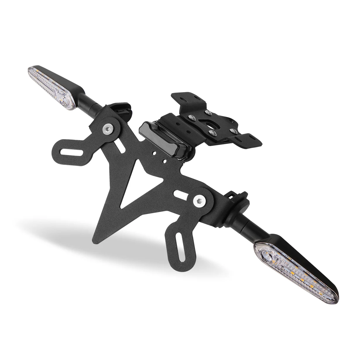 لياماها MT-07/FZ-07 2013-2023 دراجة نارية لوحة ترخيص حامل الحاجز مزيل تسجيل قوس مع LED MT07 MT 07 2018 #2