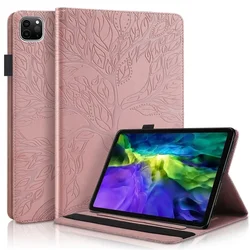 3D Tree Embossed PU Leather Case for iPad Air 2024 Case 11 inch 13 inch Tablet Cover Funda for iPad Air 11 Air 13 2024 M2 Case