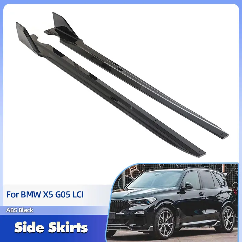 

Car Side Skirts Extensions ABS Gloss Black for BMW X5 G05 LCI M-Sport 2023-2025 Racing Side Door Bumper Apron Lip Body Kits