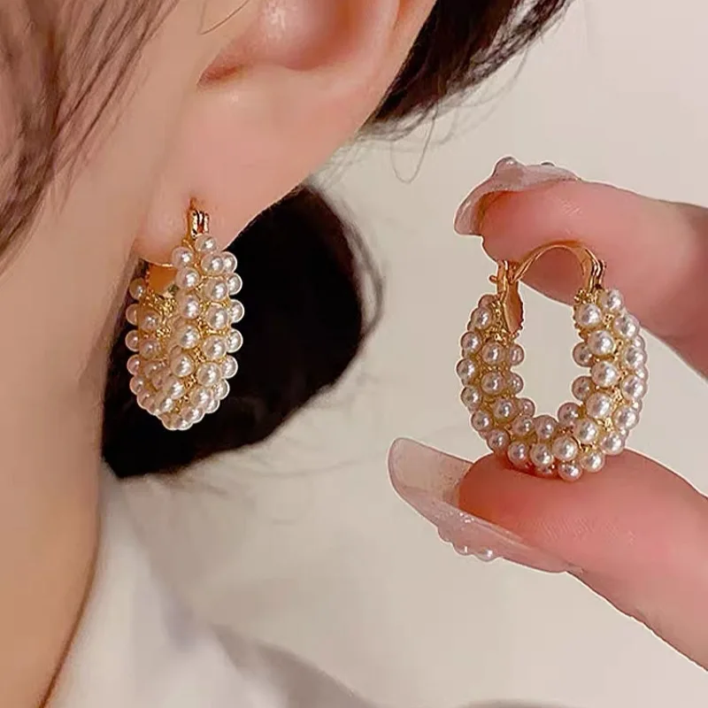 

Fashionable Simple Diamond Hollow Jewelry Earrings Metal Material 18k PVD Gold-plated Water Proof No Fading Accessories Ear Ring