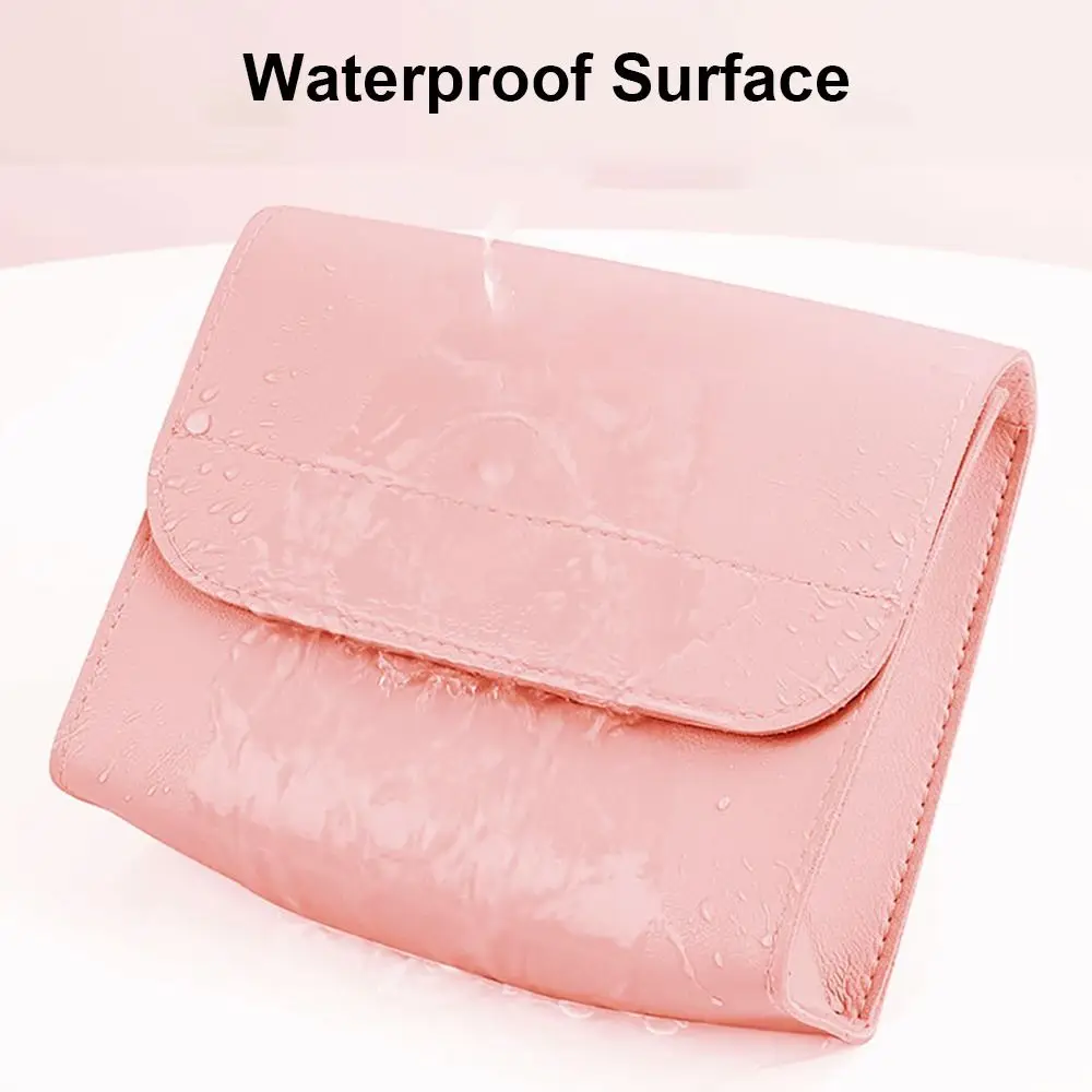 Portable Storage Bag For Power Bank Cable PU Leather Case Earphone Phone Holder Travel Digital Accessories Cosmetic Storage Bag